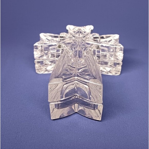 Waterford Marquis Religious Cross Covered Trinket Box & Lid Lead Crystal Germany - Picture 3 of 5